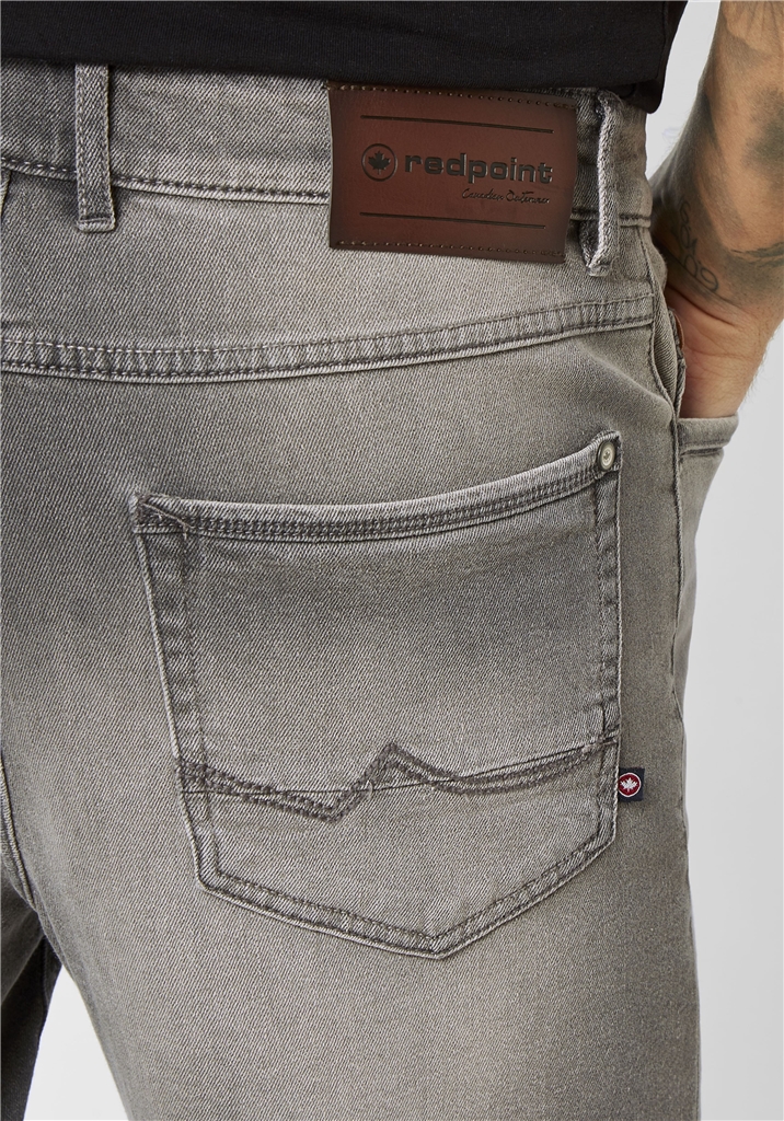 Bermudy jeans šedé