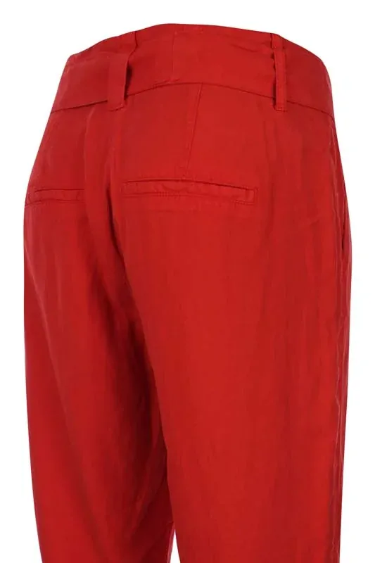 Kenny S  volnočasové kalhoty červené