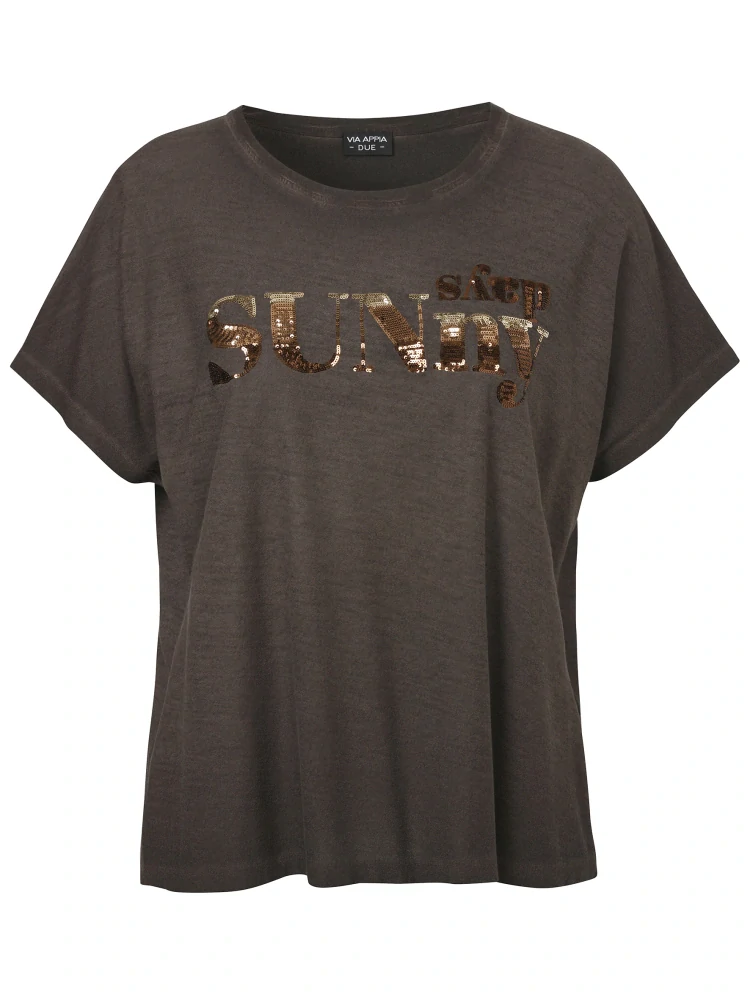 Via appia due hnědé triko Sunny