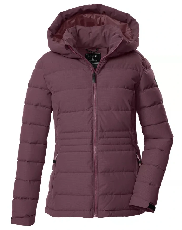 Killtec dámská prošívaná bunda dark mauve