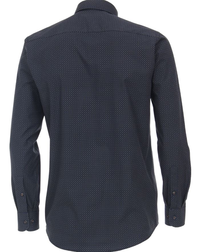 Casamoda tmavě modrá košile se vzorkem
