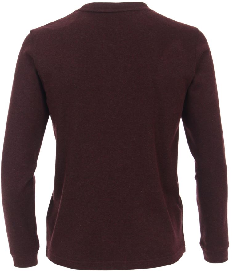 Casamoda triko s dlouhým rukávem v barvě červeného vína