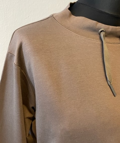 RABE mikina se stojáčkem taupe