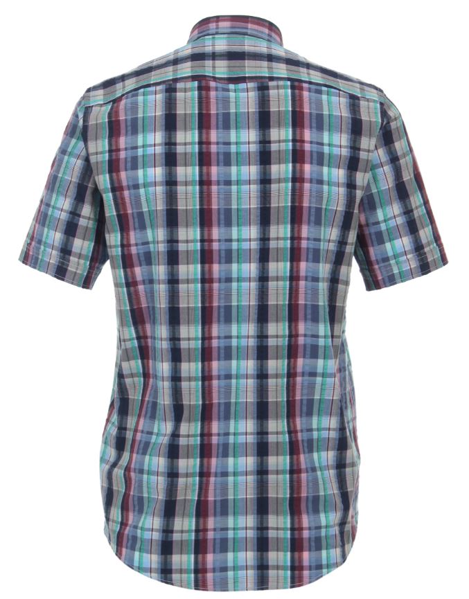 Casamoda košile krátký rukáv barevná kostka