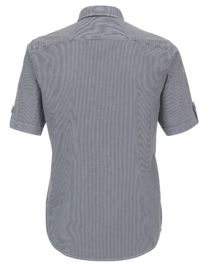 Casamoda košile krátký rukáv modrý proužek