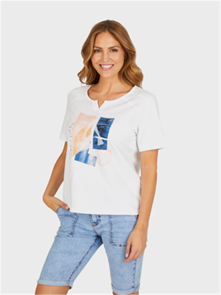 Navigazione barevné triko s potiskem