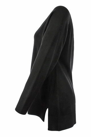 Kenny S černý delší svetřík