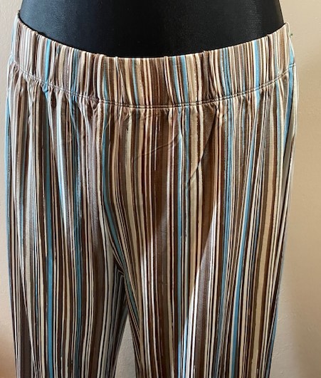 Via appia pruhované letní kalhoty