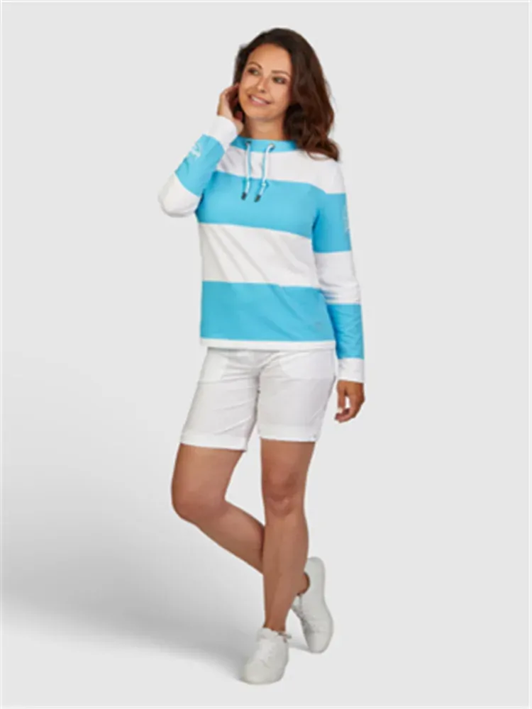 Navigazione tyrkysovo-bílá mikina