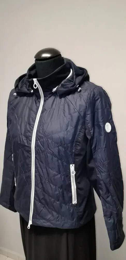 Navigazione tmavě modrá tenká prošívaná bundička