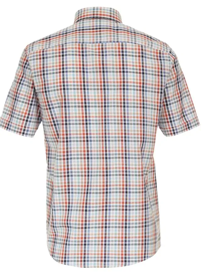 Casamoda kostkovaná košile s krátkým rukávem