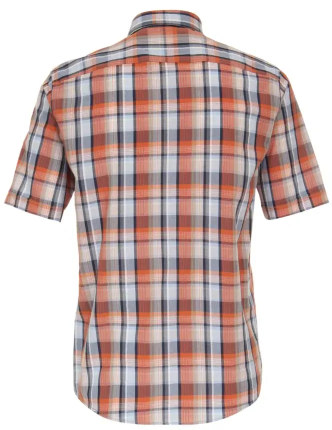 Casamoda kostkovaná košile s krátkým rukávem