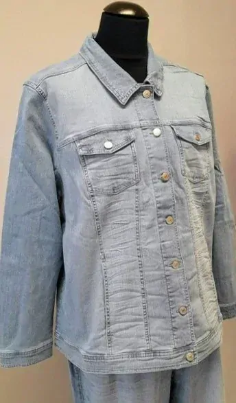 Via appia modrá jeans bundička