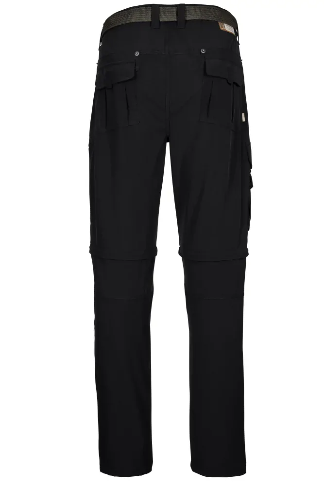 Killtec pánské černé kalhoty, odepínací nohavice