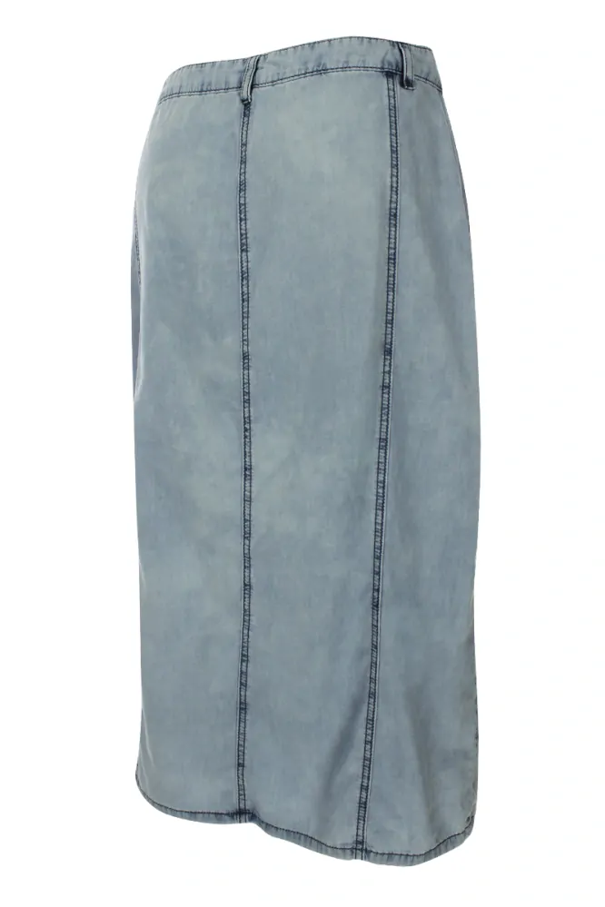 Kenny S delší sukně jeans look