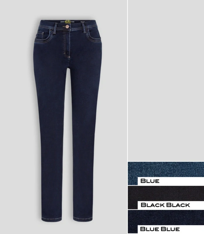 Zerres černé jeans kalhoty Gina