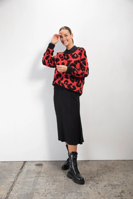 Kenny S černá úpletová sukně