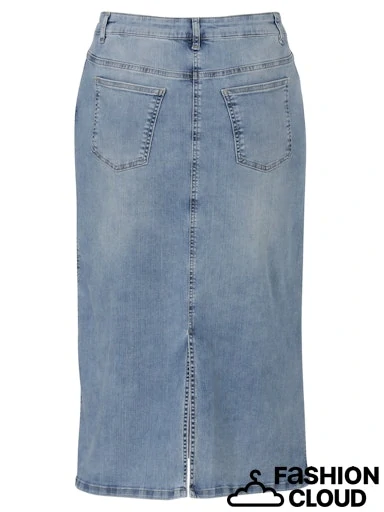 Via appia delší úzká jeans sukně