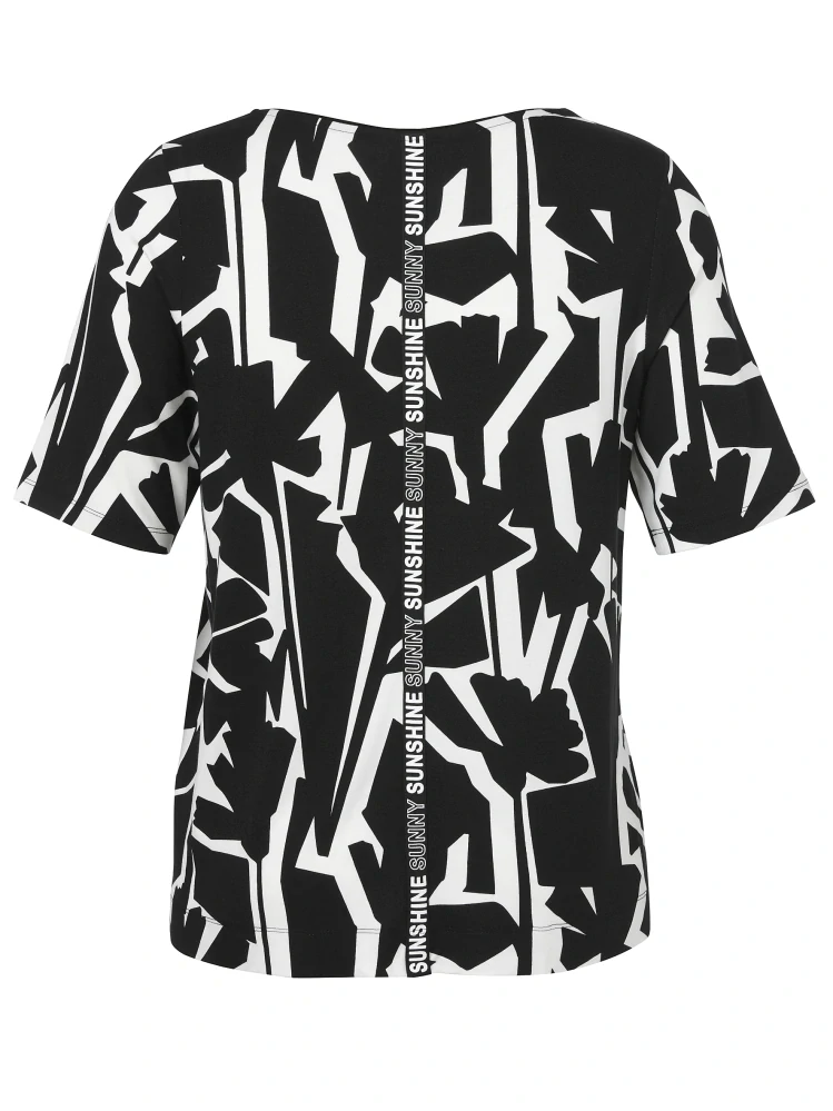 Via appia černo-bílé triko