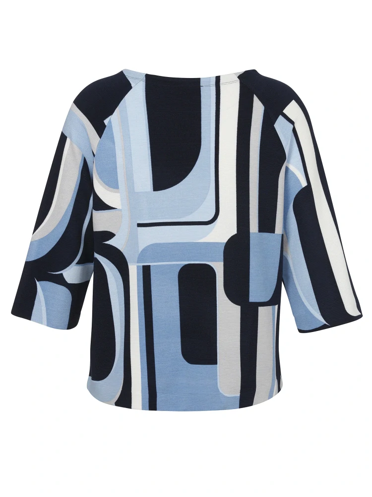 Via appia modro-bílé triko 3/4 rukáv