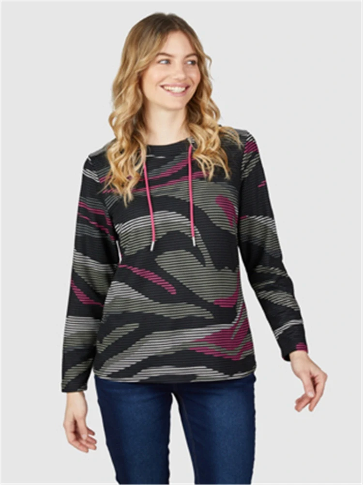 Navigazione černo-růžová mikina