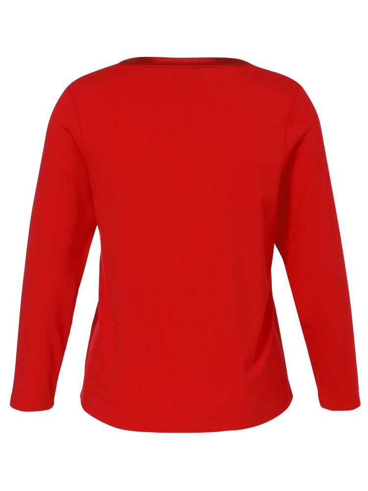 Via appia červené triko s rozhalenkou