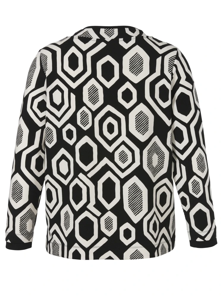 Via appia černo-bílá mikina