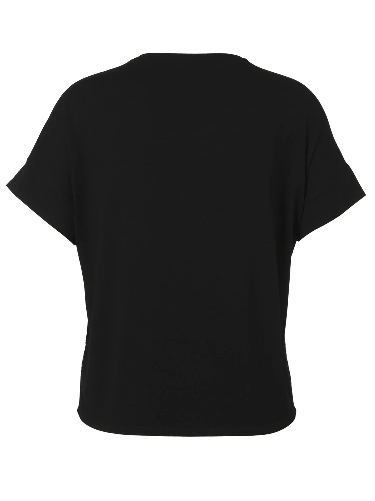 Via appia černé triko s flitry