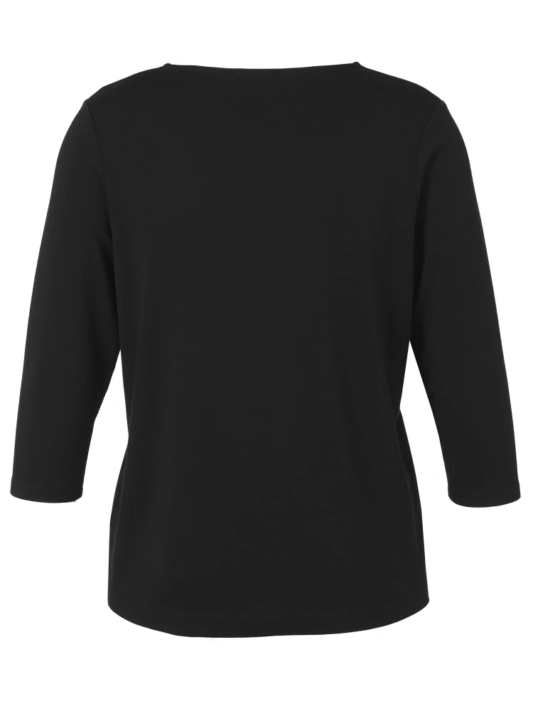 Via appia černé triko 3/4 rukáv