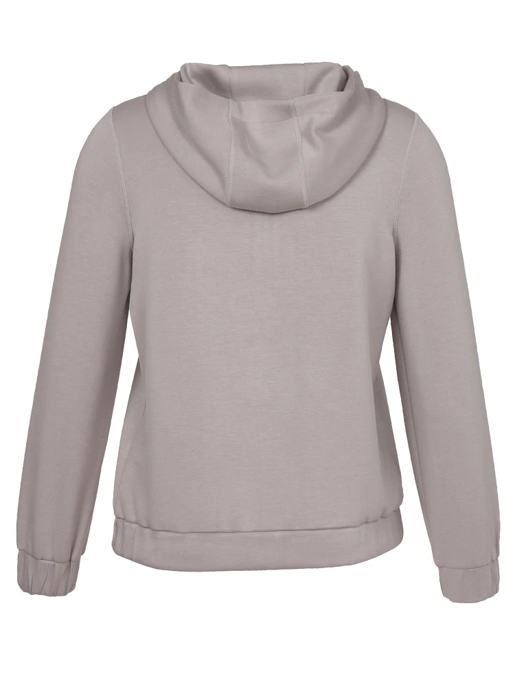 Via appia mikina s kapucí bílá káva