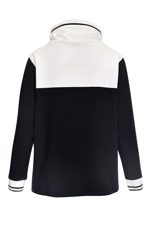 Kenny S černá mikina s bílým límcem