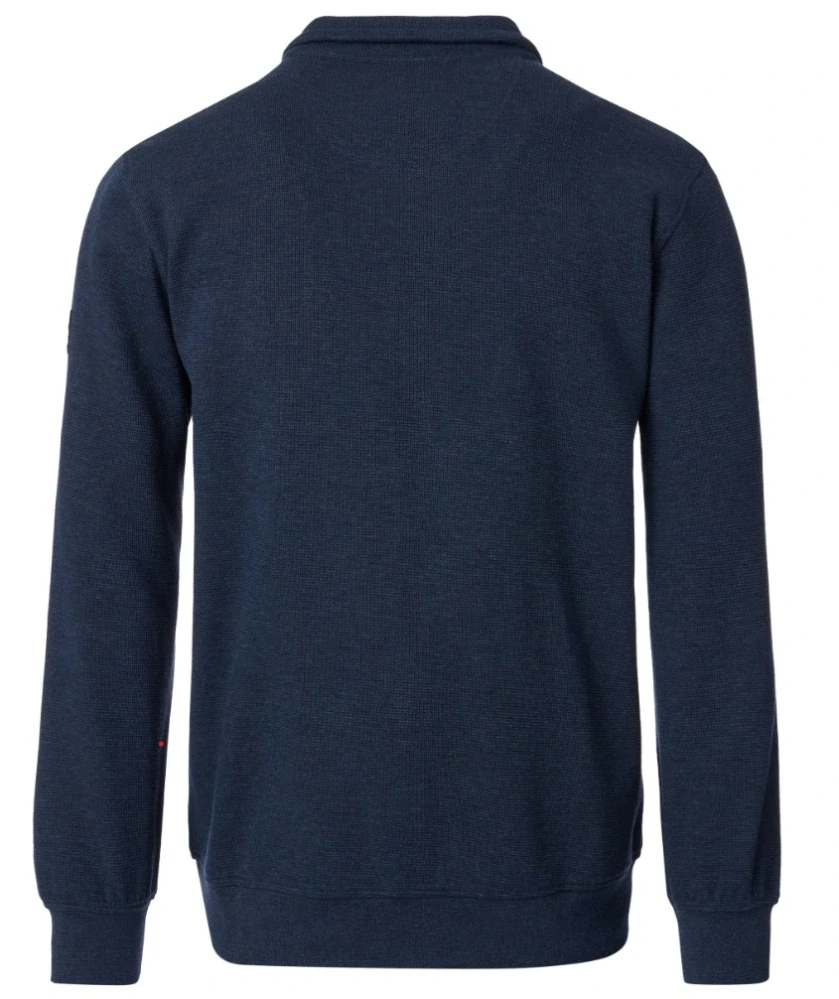 Casamoda tmavě modrá pánská propínací mikina