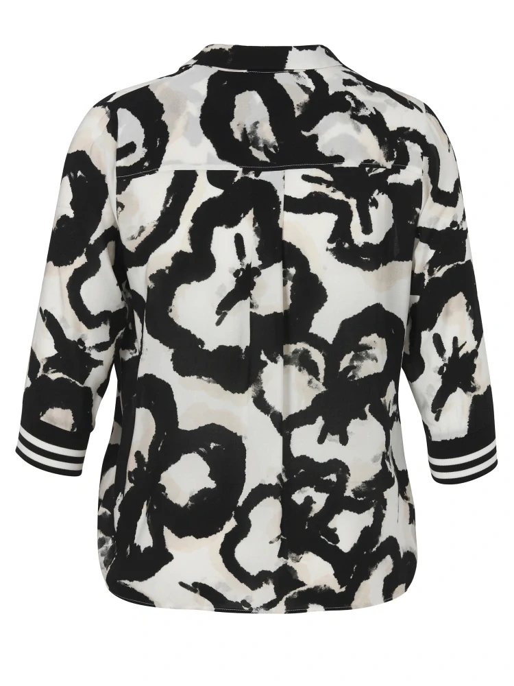 Frapp černo-bílá propínací halenka