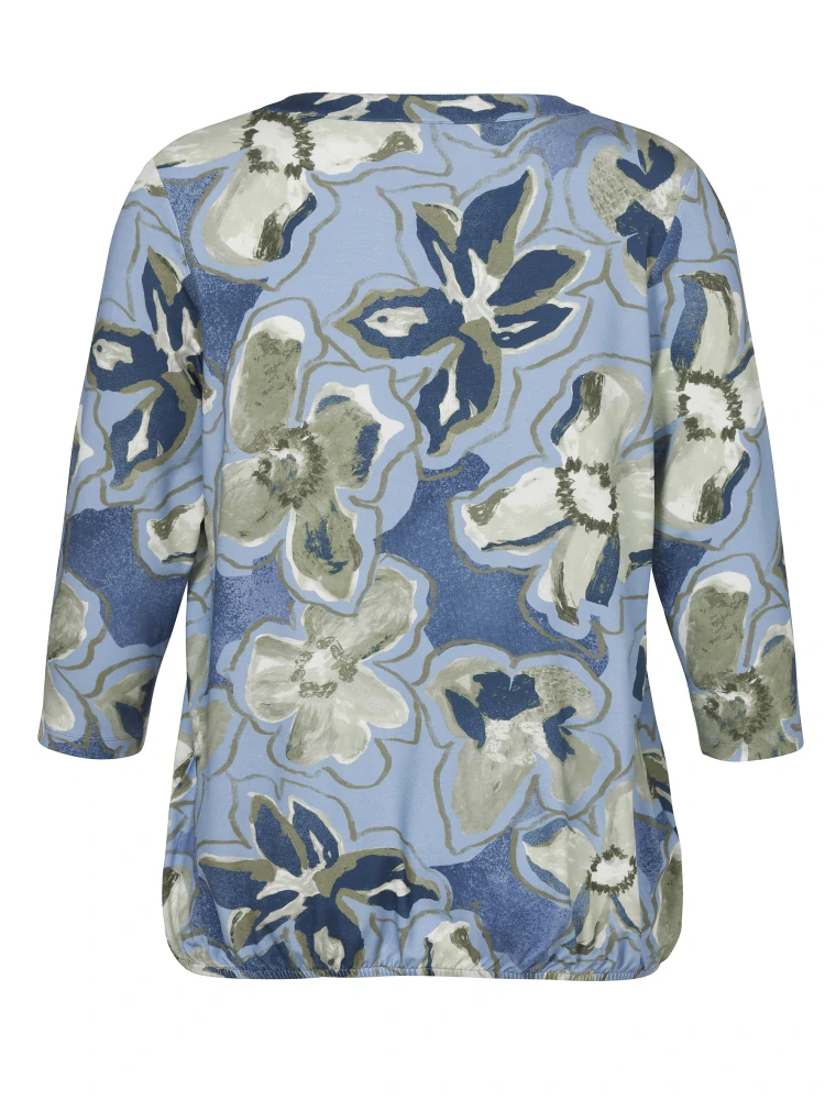 Via appia due modré triko s rozhalenkou