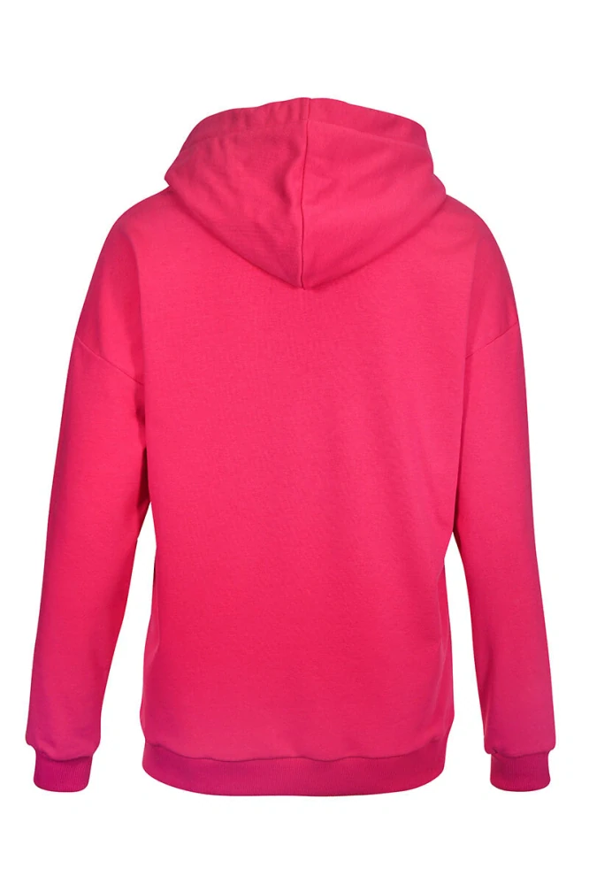 KS malinová mikina s kapucí