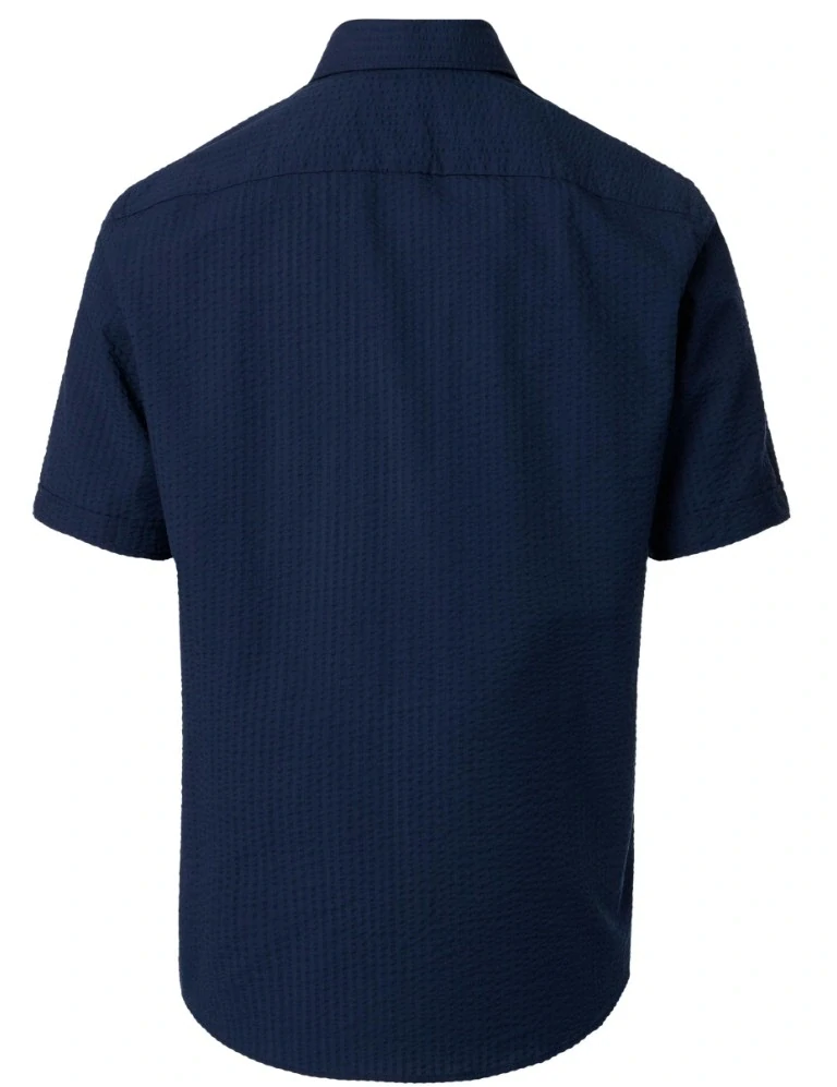 Casamoda tmavě modrá košile s krátkým rukávem