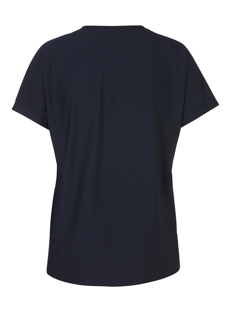 Via appia due tmavě modrá halenka se zipem