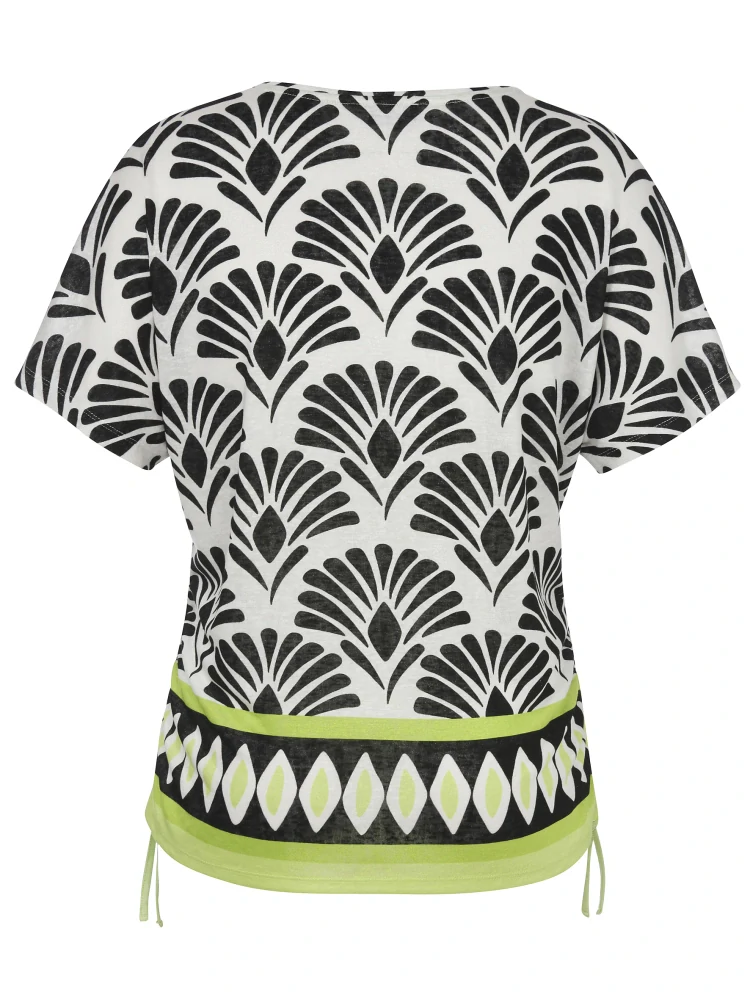 Via appia due krémová halenka s potiskem