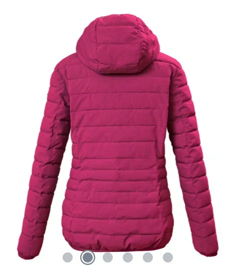 Killtec dámská prošívaná bunda dark raspberry