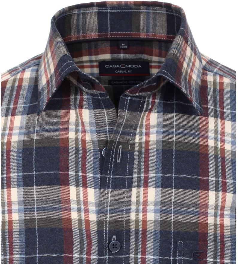 Casamoda kostkovaná flanelová košile