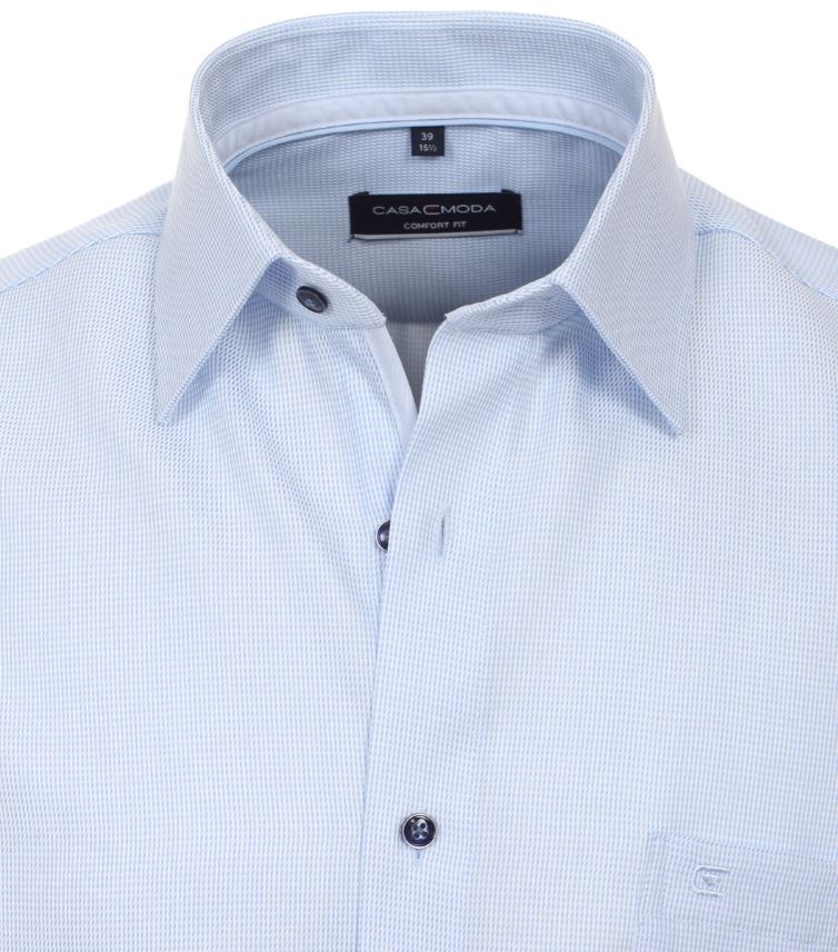 Casamoda modrá košile s jemným proužkem