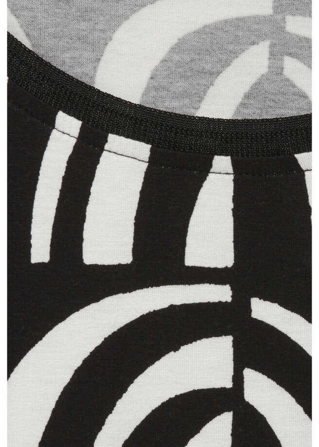 Via appia černo-krémové triko