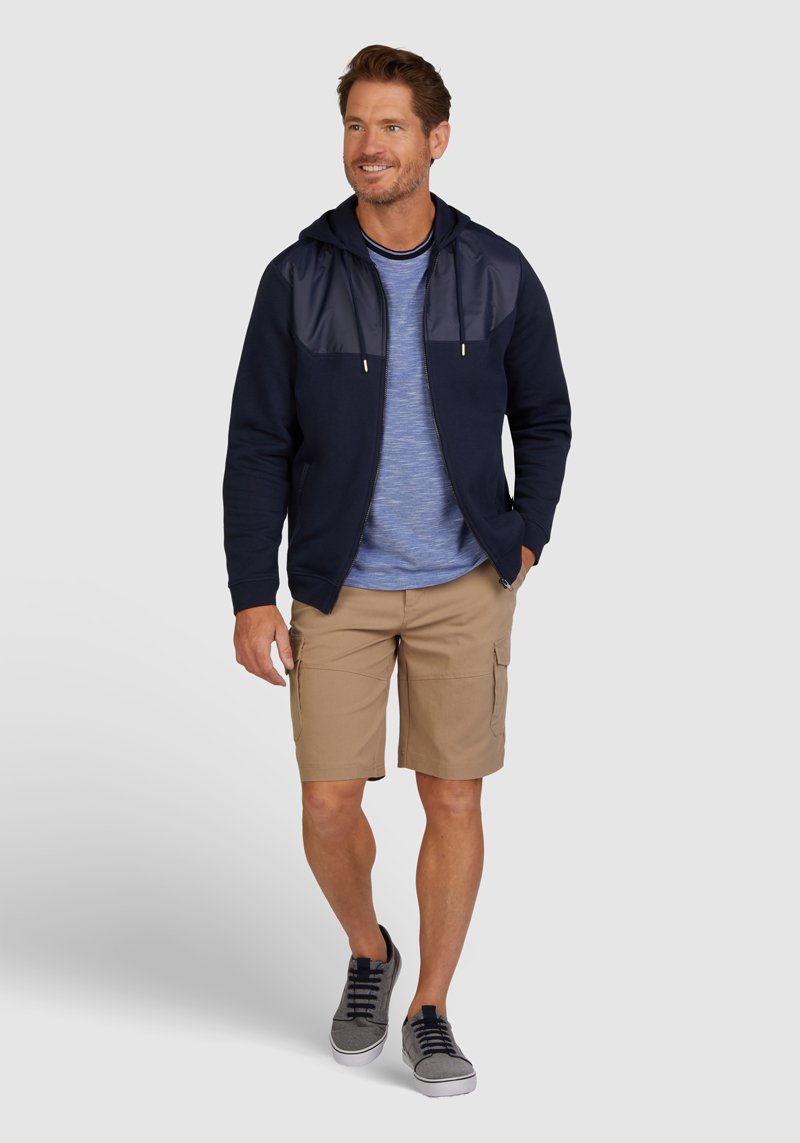 Navigazione pánská mikina s kapucí tmavě modrá