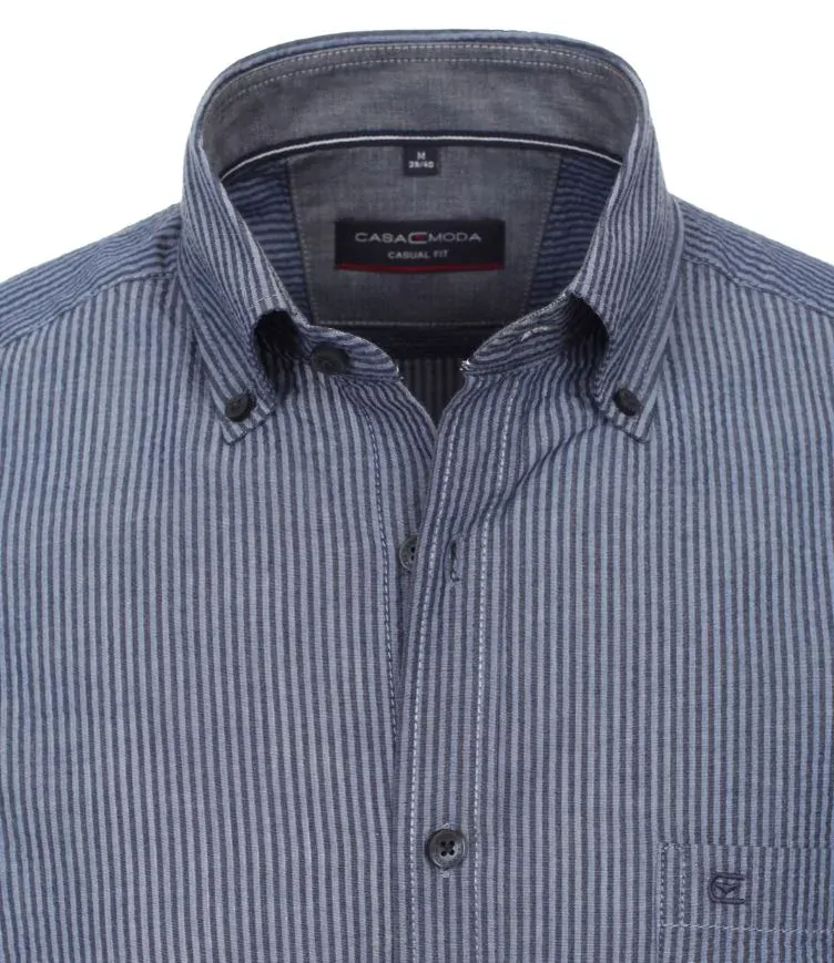 Casamoda pruhovaná košile s krátkým rukávem