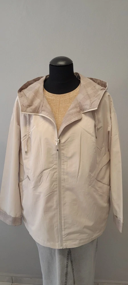 Dámská přechodová bunda smetanová