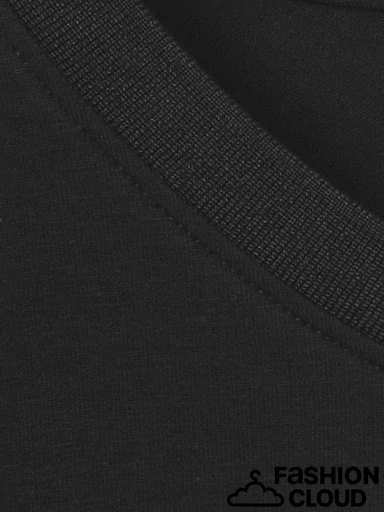 Via appia černé triko s dlouhým rukávem