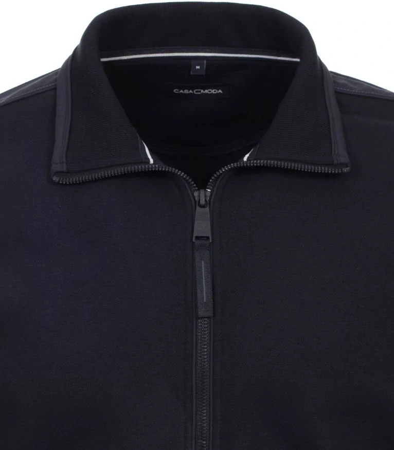 Casamoda tmavě modrá propínací mikina