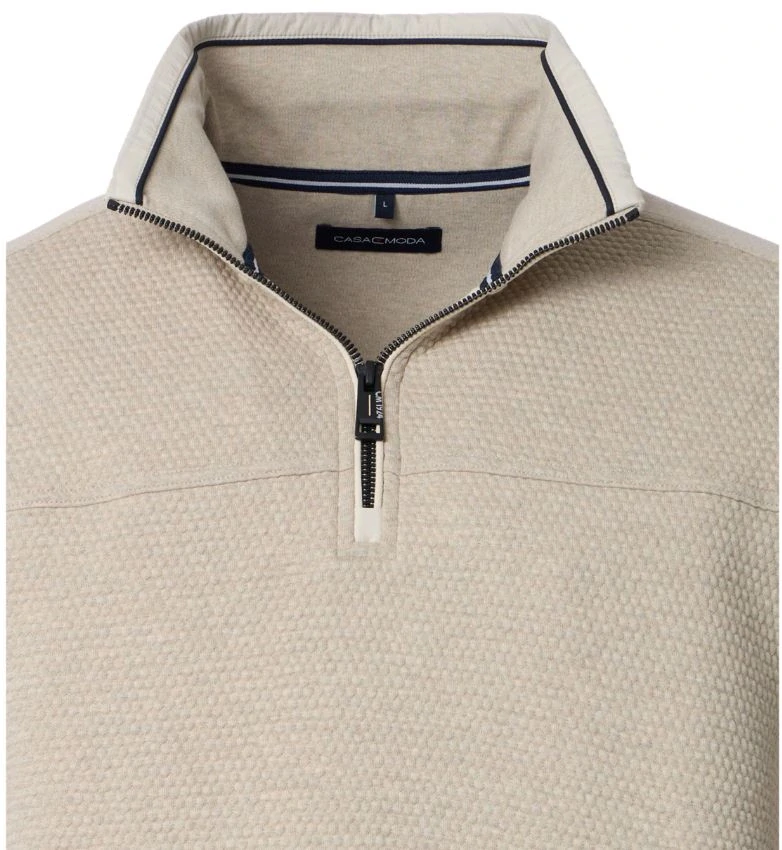 Casamoda pánská mikina bílá káva