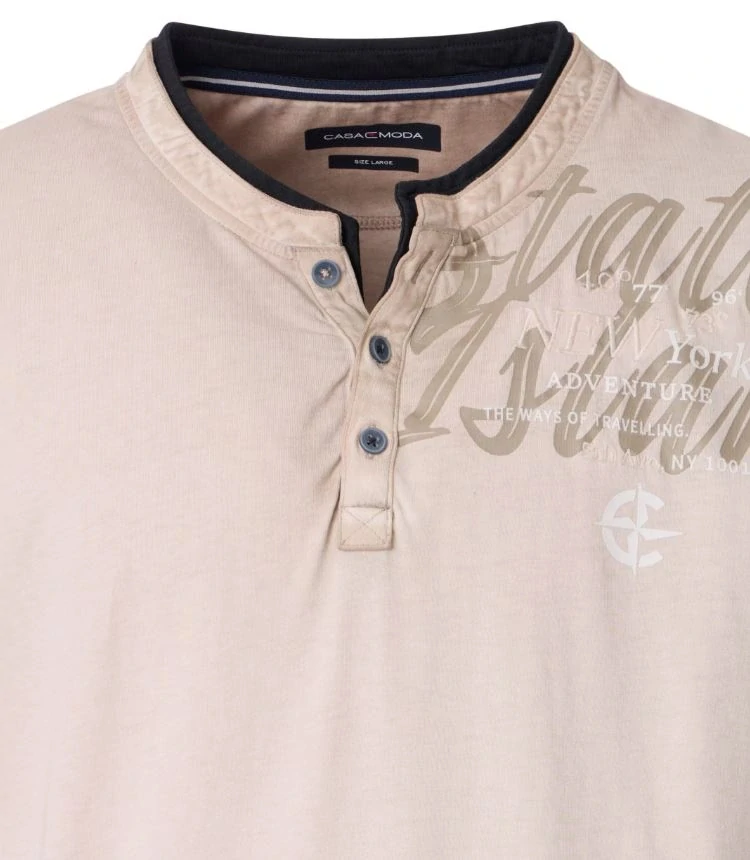 Casamoda pánské triko s rozhalenkou