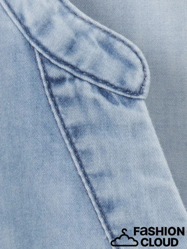 Via appia modré šaty jeans look